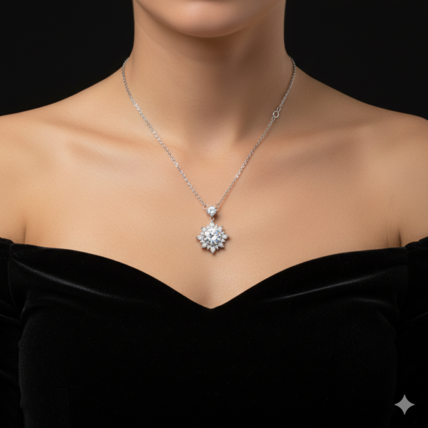 Ethereal Lab-Created Diamond Solitaire Pendant 1.0CT