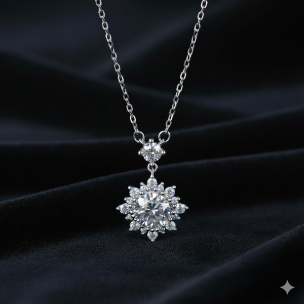Ethereal Lab-Created Diamond Solitaire Pendant 1.0CT