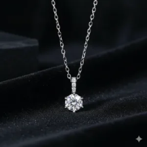 Grace Lab-Created Diamond Solitaire Pendant 1.0CT