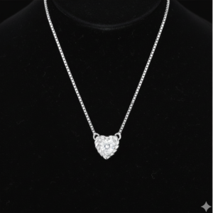 Home 9 Devotion Lab-Created Diamond Solitaire Pendant 0.2CT