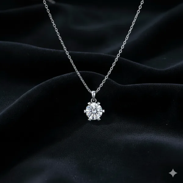 Infinity Lab-Created Diamond Solitaire 1.0CT Pendant