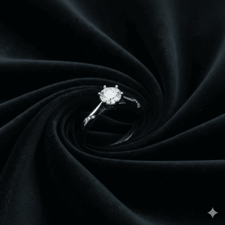 Eternal 1ct lab-created diamond solitaire ring in 925 sterling silver: six-prong setting on a twisted band with accent stones (view 3)