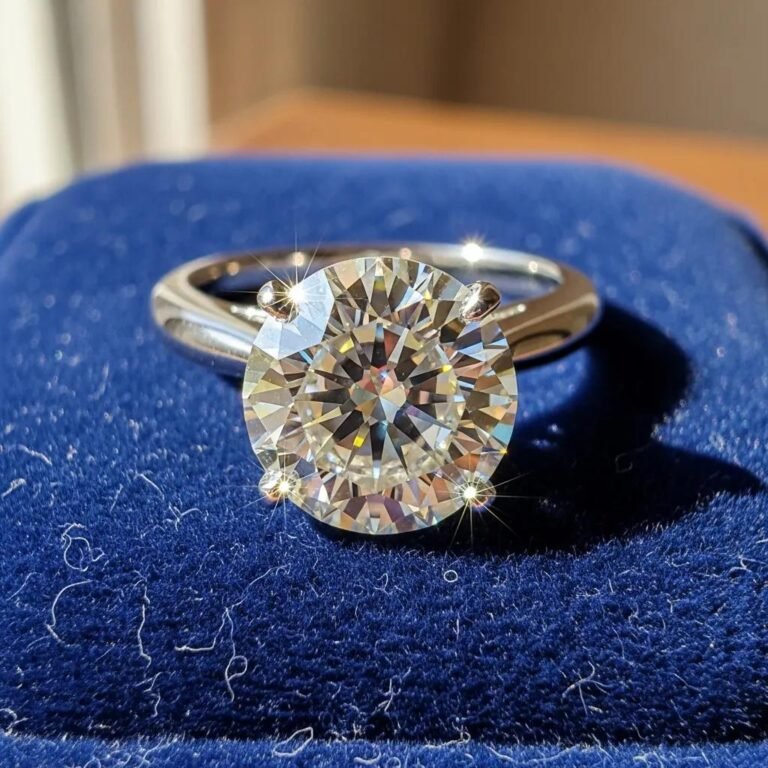 How to Choose Ethically Sourced Diamonds 6 Ethically sourced diamond ring showcasing brilliance and luxury