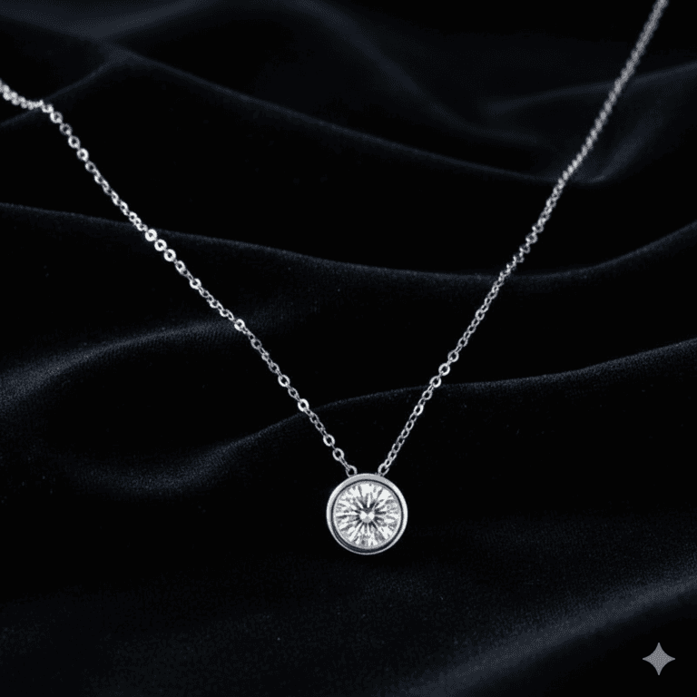 Solitaire Lab-Created Diamond Pendant 1.0CT